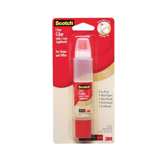 3M™ Scotch® Clear Glue with 2-Way Applicator